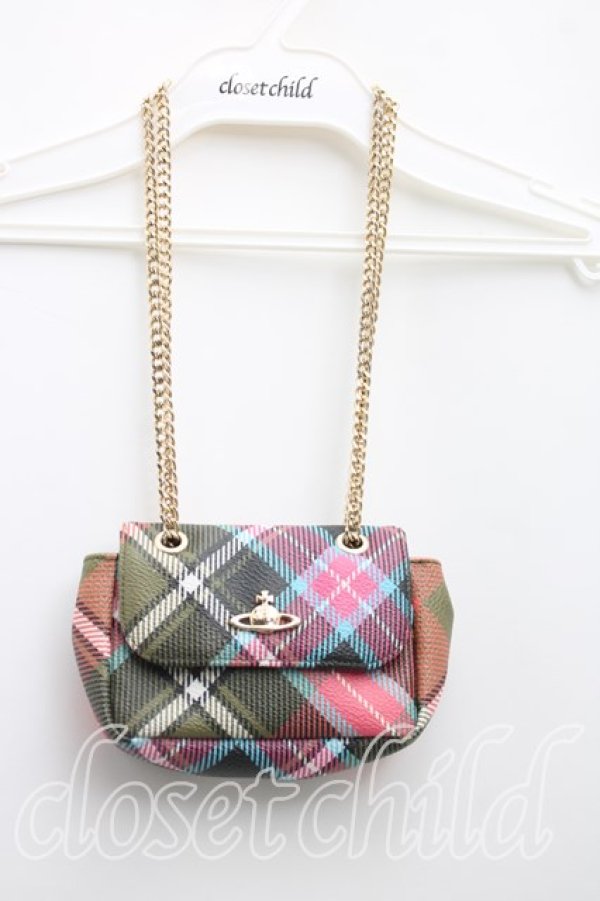 画像3: ヴィヴィアンウエストウッド 中古 / ダービークロスボディバッグ  マルチ  H-26-04-19-041-ba-OD-ZH (3)