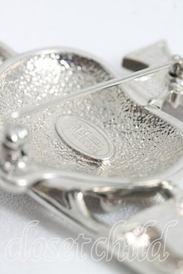 画像3: ヴィヴィアンウエストウッド 中古 / セーフティピンブローチ  シルバー  H-26-04-19-048-ac-OD-ZH (3)