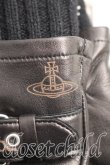 画像2: ヴィヴィアンウエストウッド 中古 / レザー手袋  黒  H-26-04-19-054-gd-OD-ZH (2)