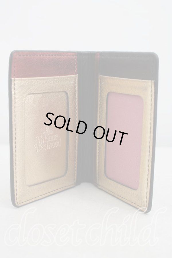 画像3: ヴィヴィアンウエストウッド 中古 / ケラブ＆フローラルパスケース  黒  H-26-04-19-059-gd-OD-ZH (3)