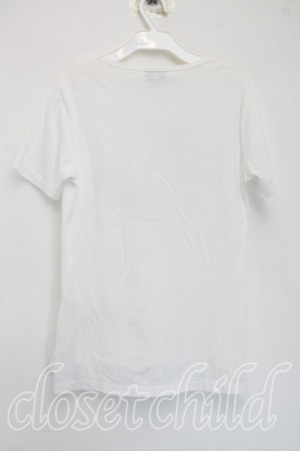 画像2: ヴィヴィアンウエストウッド MAN 中古 / キャットptTシャツ 44（メンズS相当） 白  H-26-04-19-064-ts-OD-ZH (2)