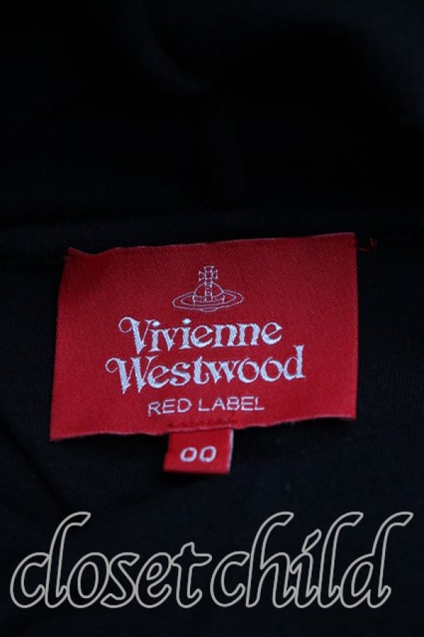 画像3: ヴィヴィアンウエストウッド 中古 / ラインオーブ刺繍フーディカットソー 00（ワンサイズ） 黒  H-26-04-19-066-to-OD-ZH (3)