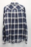画像2: ヴィヴィアンウエストウッド MAN 中古 / タータンチェックシャツ 48（メンズL相当） 紺  H-26-04-19-007-bl-OD-ZH (2)