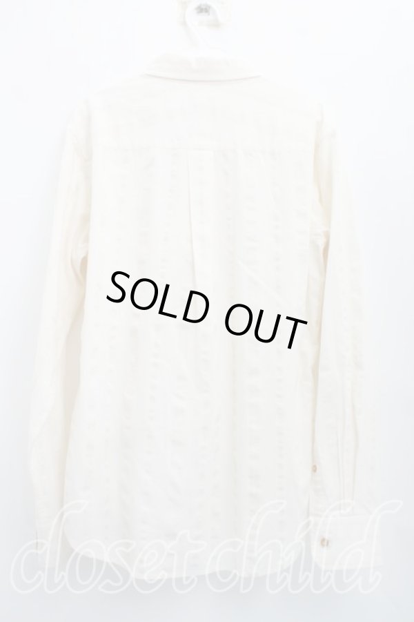画像2: ヴィヴィアンウエストウッド MAN 中古 / オーブ刺繍ストライプシャツ 48（メンズL相当） ベージュ  H-26-04-19-008-bl-OD-ZH (2)
