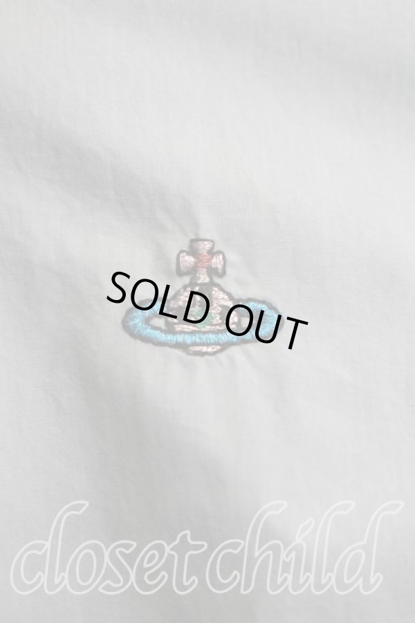 画像6: ヴィヴィアンウエストウッド MAN 中古 / カラーオーブ刺繍シャツ II(M相当） 緑  H-26-04-19-009-bl-OD-ZH (6)