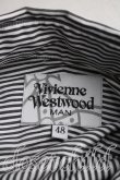 画像3: ヴィヴィアンウエストウッド MAN 中古 / オーブ刺繍ストライプカフスシャツ 48（メンズL相当） 黒ｘ白  H-26-04-19-010-bl-OD-ZH (3)