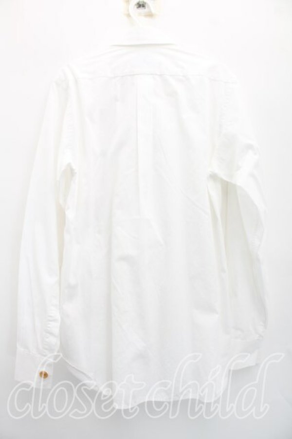 画像2: ヴィヴィアンウエストウッド MAN 中古 / カラーオーブ刺繍シャツ I(S相当） 白  H-26-04-19-011-bl-OD-ZH (2)