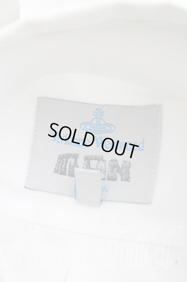 画像3: ヴィヴィアンウエストウッド MAN 中古 / カラーオーブ刺繍シャツ I(S相当） 白  H-26-04-19-011-bl-OD-ZH (3)