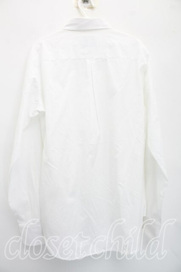 画像2: ヴィヴィアンウエストウッド MAN 中古 / オーブ刺繍シャツ 48（メンズM相当） 白  H-26-04-19-014-bl-OD-ZH (2)