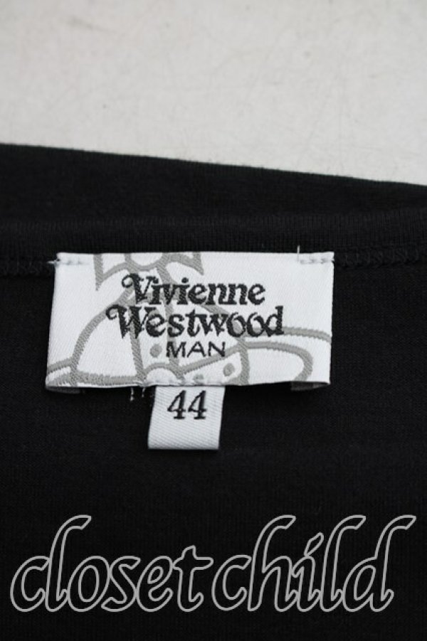 画像3: ヴィヴィアンウエストウッド MAN 中古 / EST.1970　Tシャツ 44（メンズS相当） 黒  H-26-04-26-020-ts-OD-ZH (3)