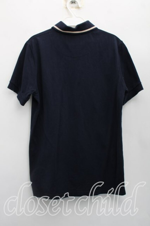 画像2: ヴィヴィアンウエストウッド MAN 中古 / オーブ刺繍ポロシャツ 44（メンズS相当） 紺  H-26-04-26-025-to-OD-ZH (2)