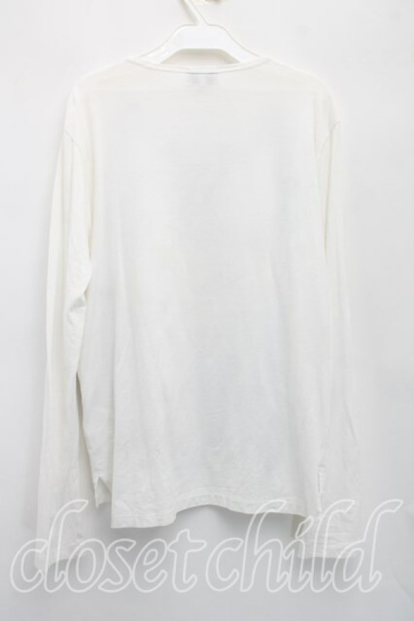 画像2: ヴィヴィアンウエストウッド MAN 中古 / オーブpt長袖カットソー 44（メンズS相当） 白  H-26-04-26-026-to-OD-ZH (2)