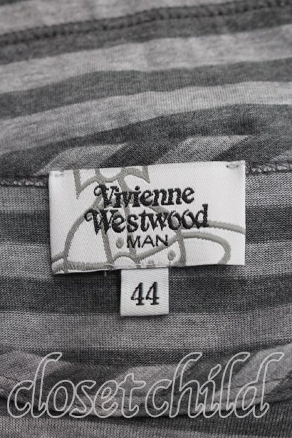 画像3: ヴィヴィアンウエストウッド MAN 中古 / クラウドリラックス長袖カットソー 44（メンズS相当） 灰  H-26-04-26-027-to-OD-ZH (3)