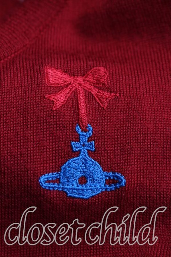 画像6: ヴィヴィアンウエストウッド 中古 / スポット柄カーディガン 1（7号相当） 赤  H-26-04-26-033-to-OD-ZH (6)