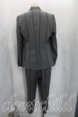 画像2: ヴィヴィアンウエストウッド MAN 中古 / ストライプセットアップ 48（メンズL相当） 灰  H-26-04-26-041-su-OD-ZH (2)