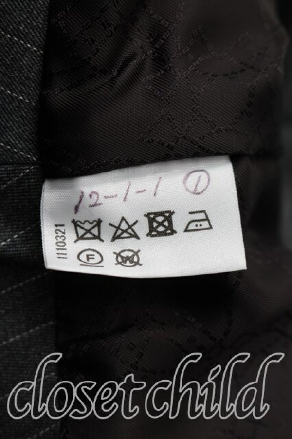 画像4: ヴィヴィアンウエストウッド 中古 / ギャバストレッチラブジャケット 2（9号相当） 灰  H-26-04-26-042-jc-OD-ZH (4)