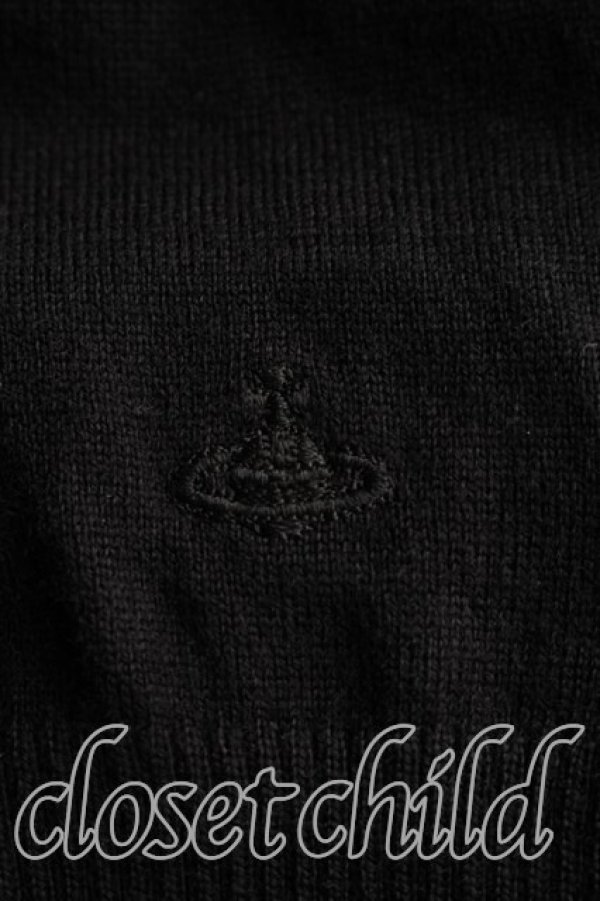 画像6: ヴィヴィアンウエストウッド 中古 / Vネックセーター  黒  H-26-04-26-047-to-OD-ZH (6)