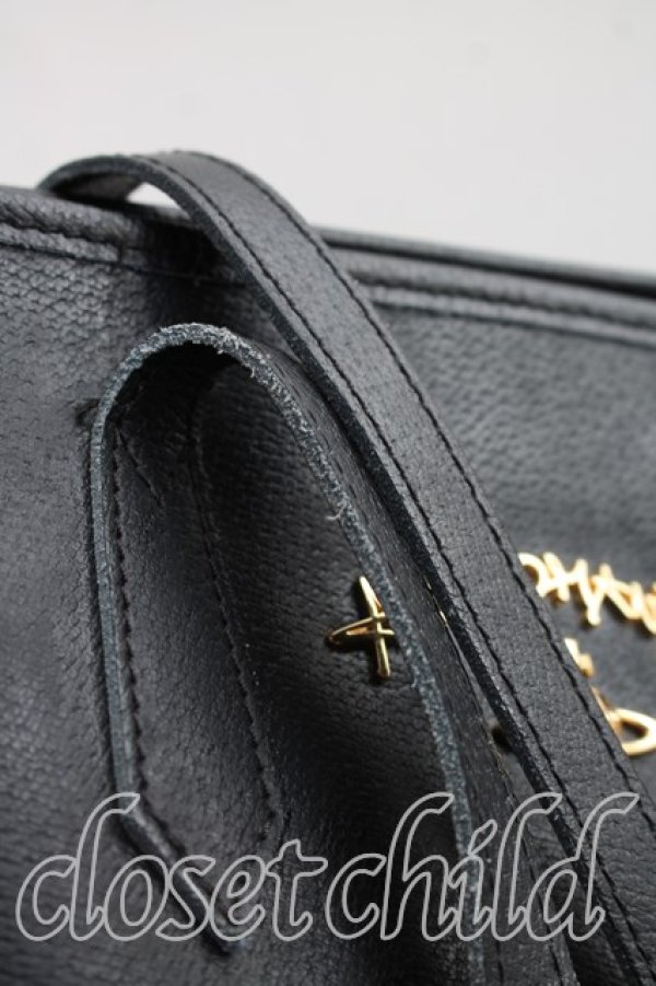 画像6: ANGLOMANIA 中古 / レザーハンドバッグ  黒  H-26-04-26-051-ba-OD-ZH (6)