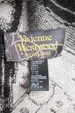 画像2: ヴィヴィアンウエストウッド 中古 / オーブ総柄マフラー  灰  H-26-04-26-054-gd-OD-ZH (2)