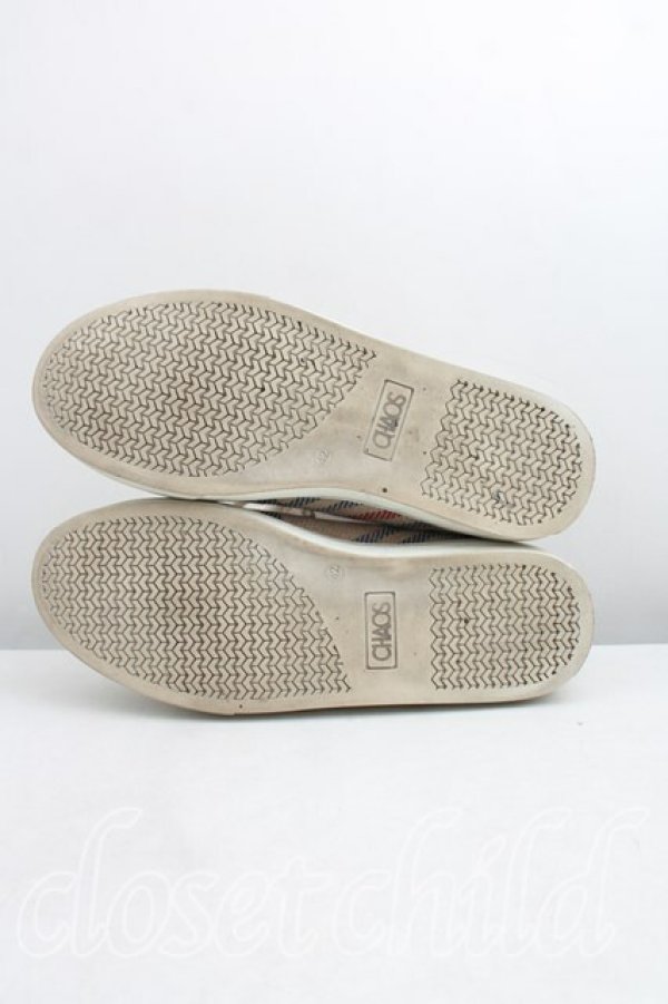 画像5: ヴィヴィアンウエストウッド 中古 / タータンチェックハイカットスニーカー 42（26cm相当） 生成  H-26-04-26-059-sh-OD-ZH (5)