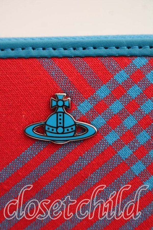 画像6: ヴィヴィアンウエストウッド 中古 / タータンチェック長財布  青  H-26-04-26-060-wa-OD-ZH (6)