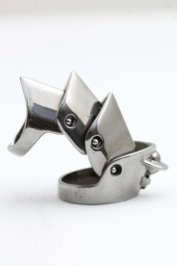 画像3: ヴィヴィアンウエストウッド 中古 / アーマーリング S(10号相当） ガンメタ  H-26-04-26-073-rg-OD-ZH (3)