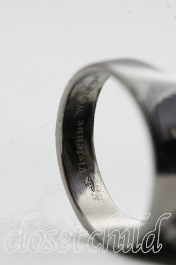 画像5: ヴィヴィアンウエストウッド 中古 / アーマーリング S(10号相当） ガンメタ  H-26-04-26-073-rg-OD-ZH (5)