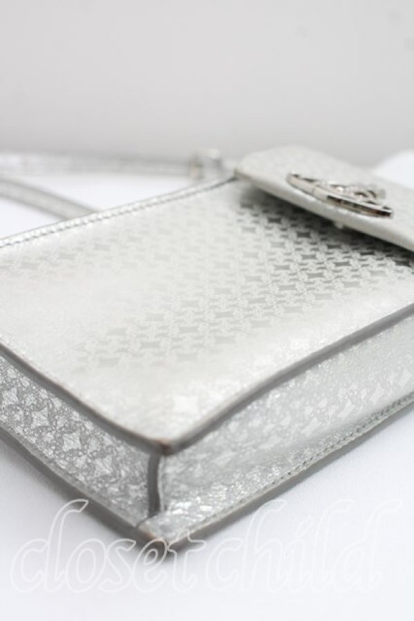 画像7: ヴィヴィアンウエストウッド 中古 / メタリックフレームモバイルショルダーバッグ  シルバー  H-26-04-26-076-ba-OD-ZH (7)