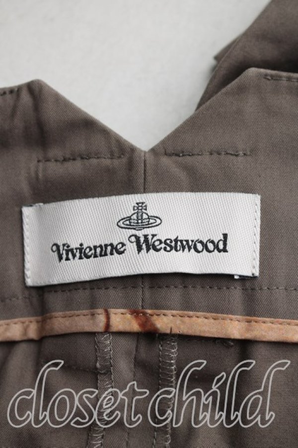 画像3: ヴィヴィアンウエストウッド 中古 / サルエルチノ S カーキ  H-26-04-26-082-pa-OD-ZH (3)