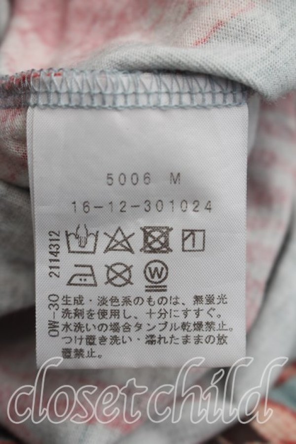 画像4: ヴィヴィアンウエストウッド 中古 / ブロケードフラワーTシャツ 00（ワンサイズ） 青  H-26-04-26-086-ts-OD-ZH (4)