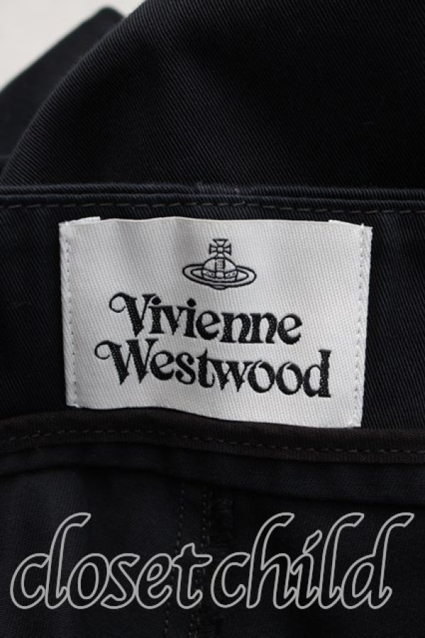 画像3: ヴィヴィアンウエストウッド 中古 / ALIEN ダブルフロントパンツ M 黒  H-26-04-26-009-pa-OD-ZH (3)