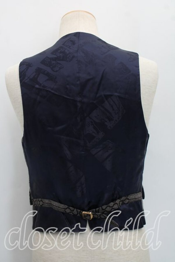 画像2: ヴィヴィアンウエストウッド MAN 中古 / ヘリテージパッチワークベスト 46（メンズM相当） 灰  H-26-04-26-092-to-OD-ZH (2)