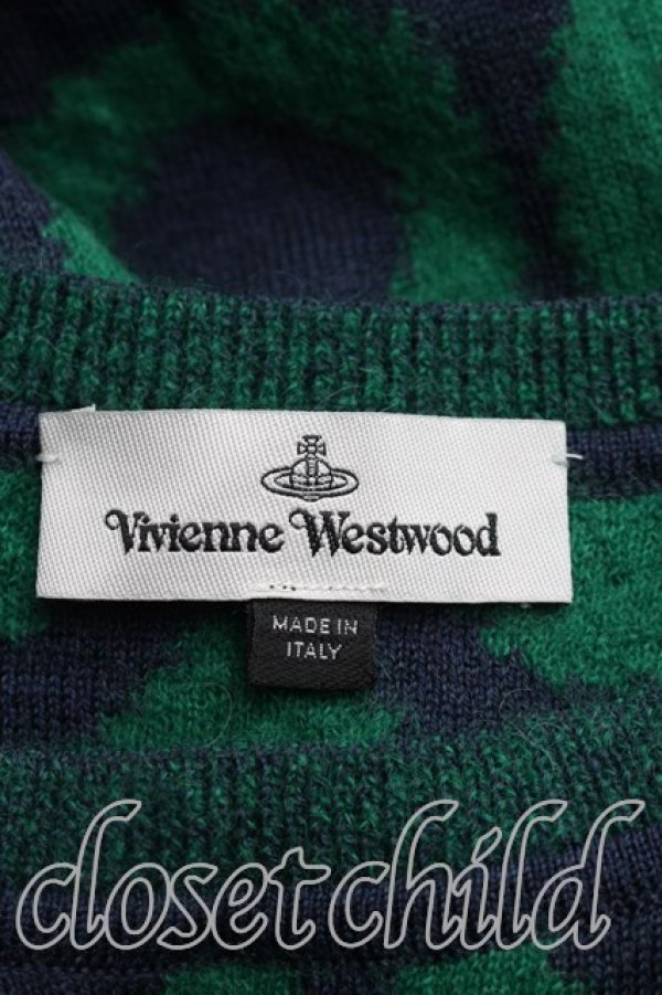 画像3: ヴィヴィアンウエストウッド 中古 / SQUIGGLE ニット M 緑  H-26-04-26-093-to-OD-ZH (3)