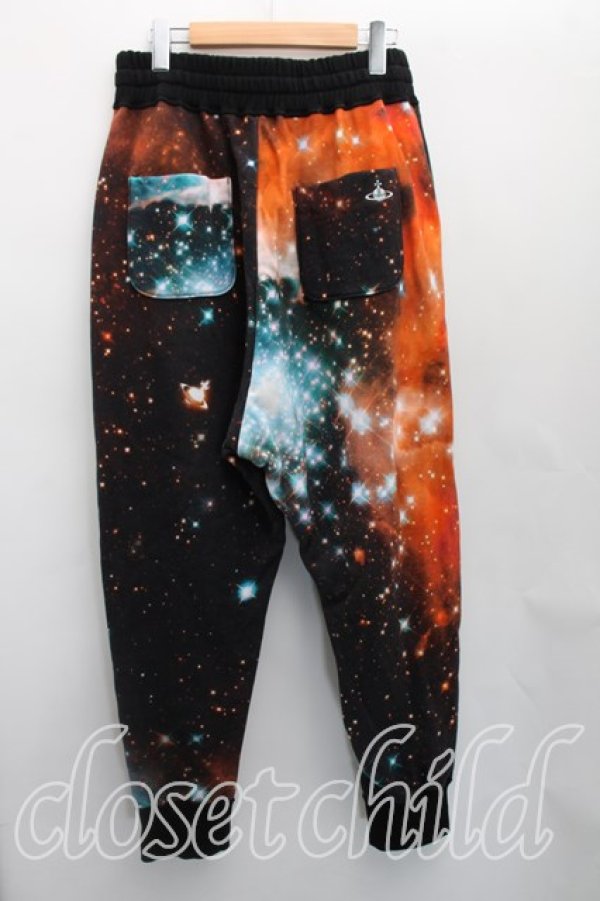 画像2: ヴィヴィアンウエストウッド MAN 中古 / ギャラクシースウェットパンツ 46（メンズM相当） 黒  H-26-04-26-010-pa-OD-ZH (2)