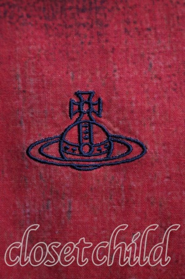 画像5: ヴィヴィアンウエストウッド MAN 中古 / ユニオンジャックアシメカラーシャツ 44（メンズS相当） 赤  H-26-04-26-012-bl-OD-ZH (5)