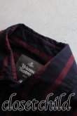 画像6: ヴィヴィアンウエストウッド MAN 中古 / オーブ刺繍ストライプシャツ 44（メンズS相当） 紺ｘ赤  H-26-04-26-013-bl-OD-ZH (6)