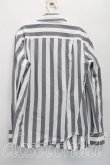 画像2: ヴィヴィアンウエストウッド MAN 中古 / ストライプアシメカラーシャツ 44（メンズS相当） 灰ｘ白  H-26-04-26-015-bl-OD-ZH (2)