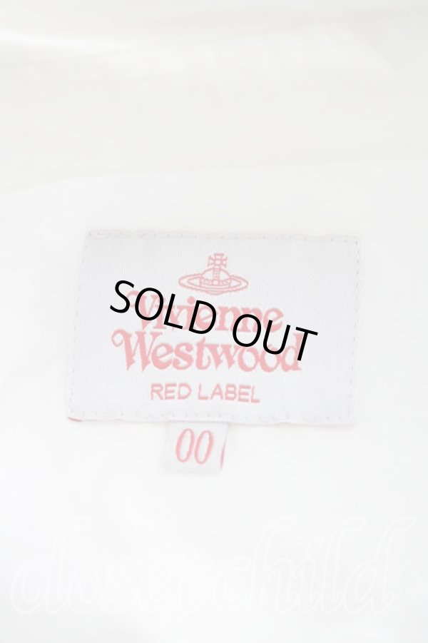 画像3: ヴィヴィアンウエストウッド 中古 / ラインオーブ刺繍ギャザーシャツ 00（ワンサイズ） 白  H-26-04-26-016-bl-OD-ZH (3)