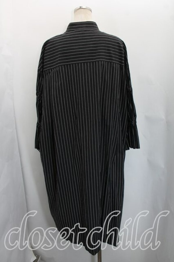 画像2: ヴィヴィアンウエストウッド 中古 / ストライプギャザーワンピース 00（ワンサイズ） 黒  H-26-05-03-020-op-OD-ZH (2)