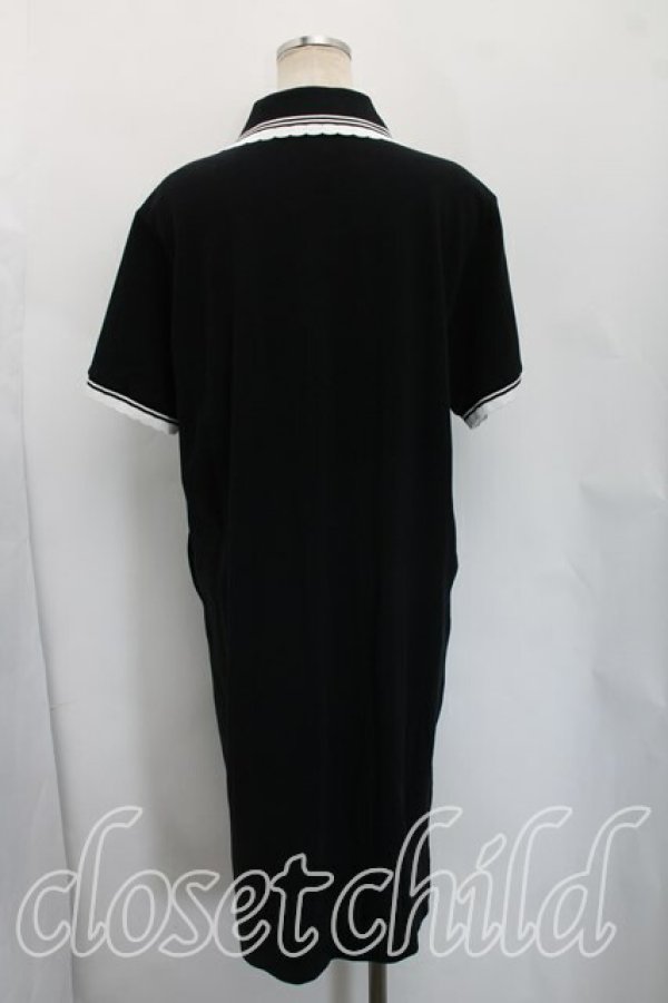 画像2: ヴィヴィアンウエストウッド 中古 / コットンカノコREDOUTE ROSEポロワンピース 00（ワンサイズ） 黒  H-26-05-03-022-op-OD-ZH (2)