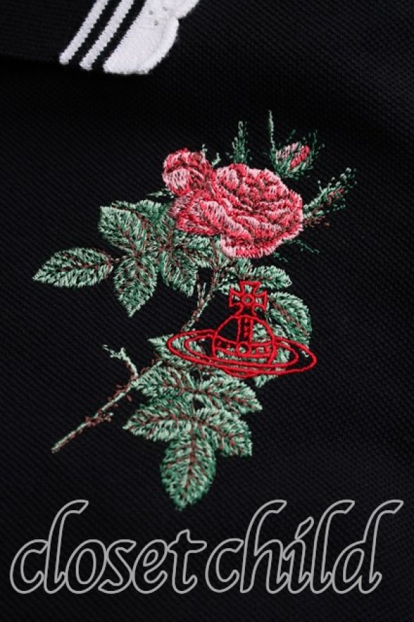 画像6: ヴィヴィアンウエストウッド 中古 / コットンカノコREDOUTE ROSEポロワンピース 00（ワンサイズ） 黒  H-26-05-03-022-op-OD-ZH (6)