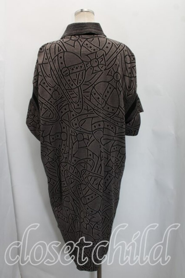 画像2: ヴィヴィアンウエストウッド 中古 / オーブジャガードカノコポロワンピース 00（ワンサイズ） 茶  H-26-05-03-023-op-OD-ZH (2)