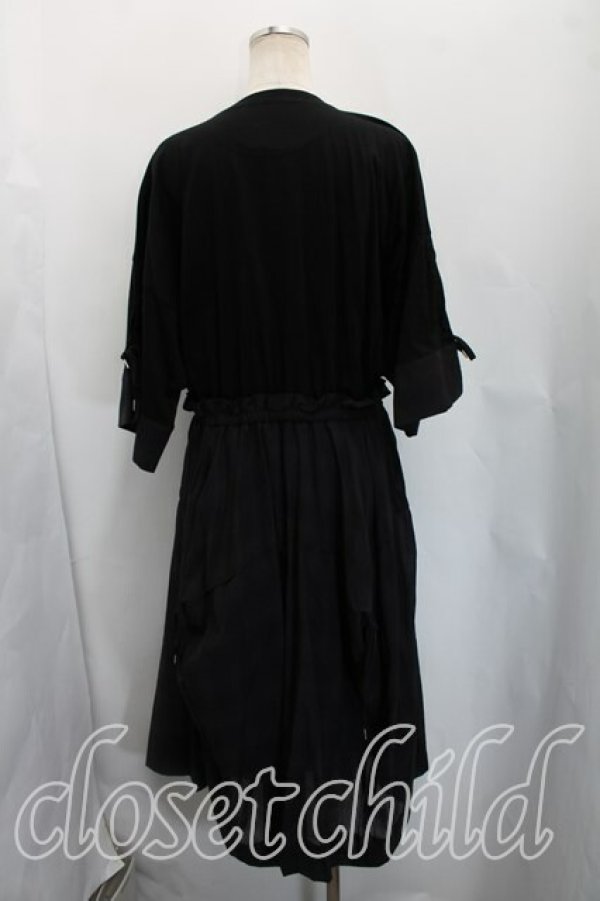 画像2: ヴィヴィアンウエストウッド 中古 / ギャザー切替ワンピース 00（ワンサイズ） 黒  H-26-05-03-024-op-OD-ZH (2)