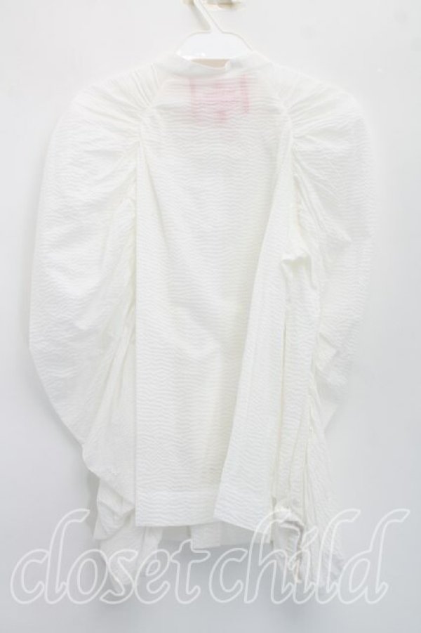 画像2: ヴィヴィアンウエストウッド 中古 / オーガニックリップルバルーンスリーブシャツ 00（ワンサイズ） 白  H-26-05-03-025-bl-OD-ZH (2)