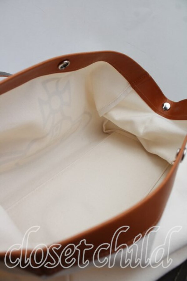 画像4: ヴィヴィアンウエストウッド 中古 / スラッシュレザーハンドバッグ  ベージュ  H-26-05-03-028-ba-OD-ZH (4)