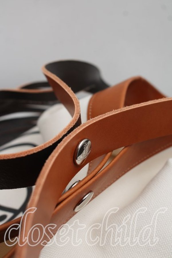 画像5: ヴィヴィアンウエストウッド 中古 / スラッシュレザーハンドバッグ  ベージュ  H-26-05-03-028-ba-OD-ZH (5)