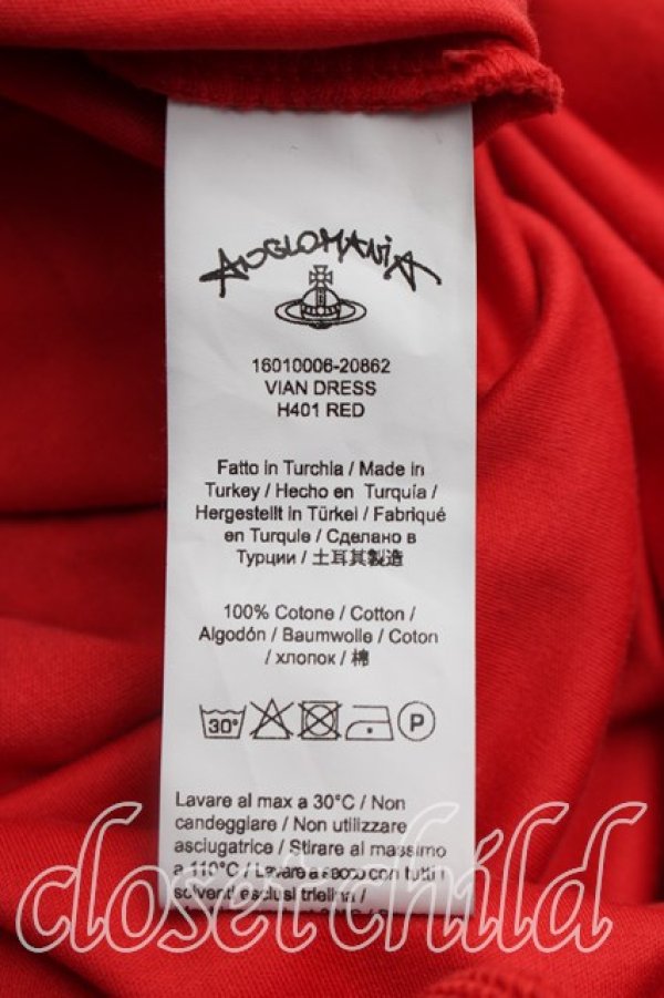 画像4: ANGLOMANIA 中古 / VIAN　DRESS M 朱  H-26-05-03-003-op-OD-ZH (4)