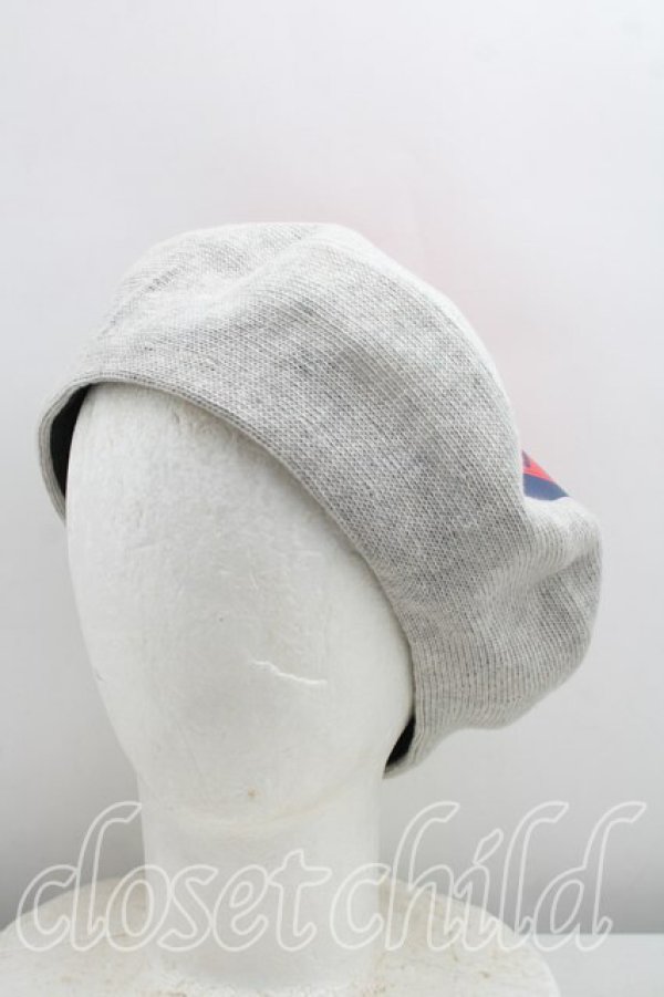 画像2: ヴィヴィアンウエストウッド 中古 / ユニバーシティベレー帽  灰  H-26-05-03-030-ha-OD-ZH (2)