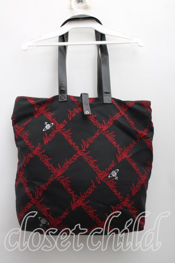 画像2: ヴィヴィアンウエストウッド 中古 / トートバッグ  黒ｘ紺  H-26-05-03-035-ba-OD-ZH (2)