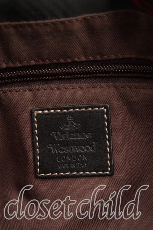 画像4: ヴィヴィアンウエストウッド 中古 / トートバッグ  黒ｘ紺  H-26-05-03-035-ba-OD-ZH (4)